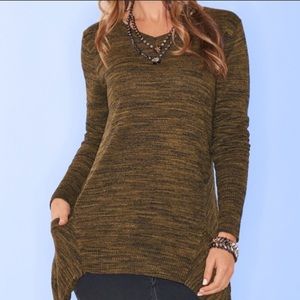 LOGO Lori Goldstein Melange Cotton Cashmere